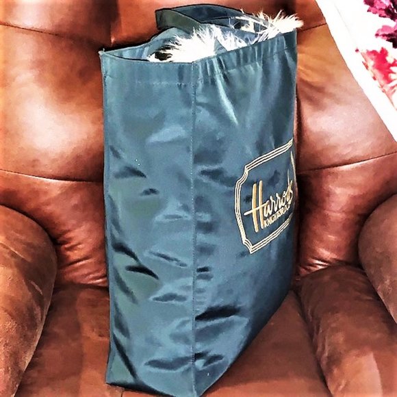 HARRODS Signature Logo Large Shop Shopping Bag - Picture 3 of 7